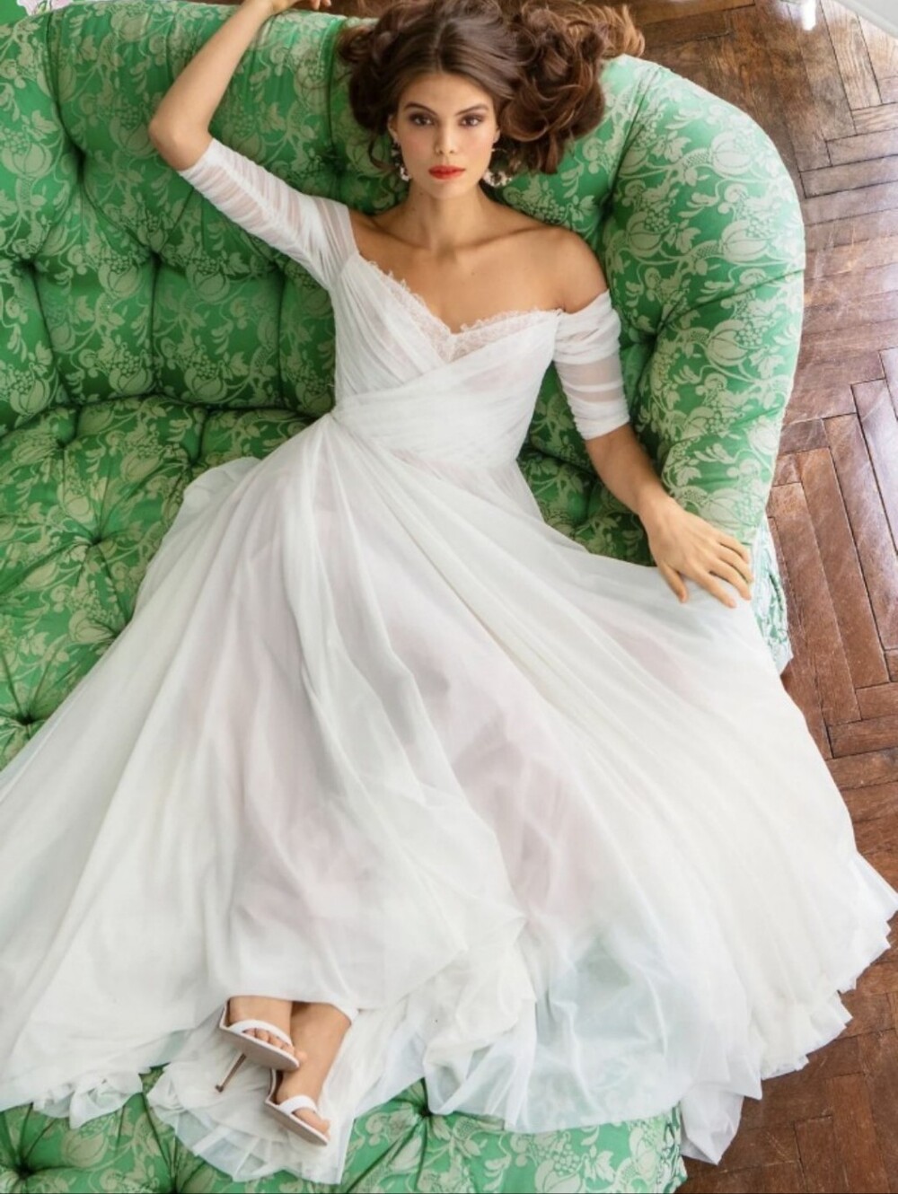 NWT Wtoo by Watters Miles Size 4 Bridal Gown | Off Shoulder | Ivory